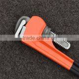 Amerian Style Pipe Wrench PVC Dipped Handle Carbon Steel Pipe Wrench thumbnail-2