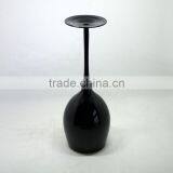Solid Black Glass Wine Cup 17oz Party Cup for Home Wedding thumbnail-2