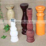 Colorful Decorative Tall Wooden Candle Holders for Weddings thumbnail-1