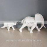 Funny White Elephant Ornament Resin Elephant Figurines Collectible thumbnail-1