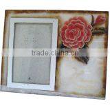 Beautiful Glass Photo Frame With Floral Pattern thumbnail-1
