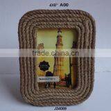 Jute Photo Frame in Rope Style Available in All Photo Sizes and Partterns thumbnail-1
