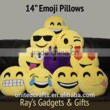 Emoji Pillows 14"/35cm Soft Stuffed, Smiley Toy Plush Pillow USA SELLER!! thumbnail-1