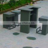 4 PC Sectional New Outdoor Rattan Bar Furniture thumbnail-1