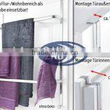 Washing Shower Basket Bar Shelf Wall Mounted Bathroom Rack Towel thumbnail-1