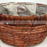 Round Shape Straw Flower Planter/pots thumbnail-1