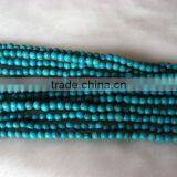 Wholesale Jewelry Fashion Round Shape Turquoise Loose Beads Strand thumbnail-1