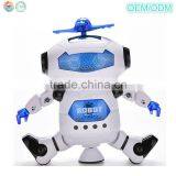 Dongguan ICTI Plastic Electric 360 Degree Rotation Dancing Robot / Lighting Robot / Moving Robot With Light and Music thumbnail-1