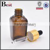 New 2017 Essential Oil 15ml 30ml Glass Dropper Bottle Empty Amber Square Shape 30ml Glass Dropper Bottle thumbnail-3