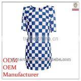 Women's Your Own Brand Designer Ladies' Close Fit Grid Printed Corporate Dresses thumbnail-1