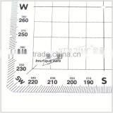 Navigational Grid Protractor - Square Nautical Protractor / Flexible Plastic Protractor Plotter ( 1 mm ) # KPP-5 thumbnail-3