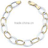 Gold & Silver Plated Bracelets, Curb Bracelets, Fashion Bracelets. thumbnail-1