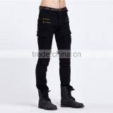 2016 Hot Brand Men's Fashion Men's Jeans Brand Cyclists Hole Zipper Jeans Personality Male Personality Beggar Pants thumbnail-1