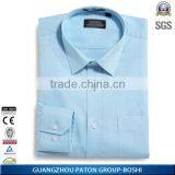 Custom Logo Mans Contrast Collar Dress Shirt Of Long Sleeve thumbnail-3