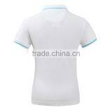 Hot Sale Custom New Design Collar Blank Plain Polo T Shirts For Women thumbnail-6