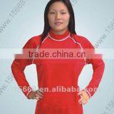 GR-Y0054 red fashion lycra cloth rash guard