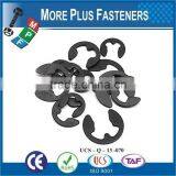 Made In Taiwan Retainer E Clips Black Phosphate Spring Steel Metric Stainless Steel thumbnail-2