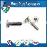 Taiwan M3 M12 M2.5-0.45 x 8mm DIN 7985 Phillips Drive Pan Head Grade A2 Stainless Steel Machine Screw With Hex Double Lock thumbnail-4