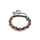 Handmade Knitted Rhinestone Shambhala Bracelet Resin Tresor Paris Bracelet thumbnail-1