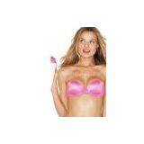 Strapless Pink Spandex Padded Eco - Friendly Women Underwear Bras 34e thumbnail-1