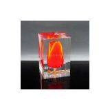 Acrylic Flower Paperweight For Desk Decor thumbnail-1