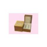 Plain Brown Kraft Cardboard Gift Boxes , Glossy Lamination / Offset Printing