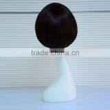 High Quality 2016 New Fashion Pink Wavy Short Bob Wig For Female Model thumbnail-2