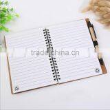 Customised Logo Kraft Blank Cover White Lined Inner Paper Spiral Notebook With Pen Colorful Sticky Notes Divider thumbnail-5