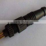 M12 Female Molding Type Plastic Nut Waterproof Connector