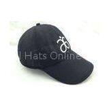 Black Microfiber Racing SportCap Long Brim With Gold Metallic Embroidery