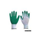 Sell 13g White Nylon Green Latex Coated Goffered Glove thumbnail-1