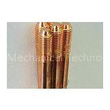 Screwed Pure Copper Ground Rod FOR transformer station , tower