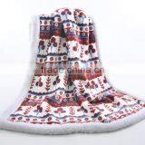 Cheap Knit Faux Fur Plush Fleece Throw Blanket Wholesale thumbnail-2