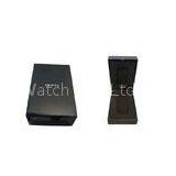 OEM Black Wood Gift Box With Inside Velvet, Plain Wooden Keepsake Boxes For Packaging