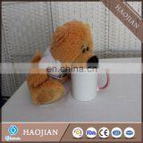 Cute Plush Teddy Bear With Polyester Printable T-shirt for Sublimation thumbnail-5