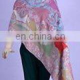 Viscose INdian Scarf Dupatta Stole Silk W Saree Kurti Boho Hijab Shawl Pashmina Wool Blend Long Scarf Tassels Warm Scarve thumbnail-3