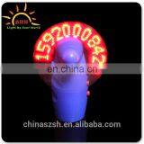 Light up Plastic Propeller Fan LED Clock for Summer