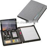 New PU Planner Notebook Set With Ipad Container and Cards/pen Holder NOTEBO909