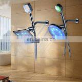 2 In 1 LED 8 Inch Rain Shower Head Massage Handheld Rainfall Shower Combo Set thumbnail-3