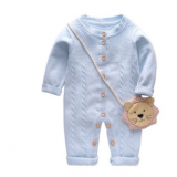OEM service manufacture wholesale lattice pattern jumpsuit suit fold baby girl jumpsuit children clothes