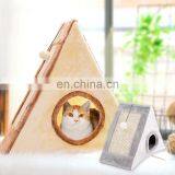 I@home Breathable Triangle Cat Climbing Frame Plush Cat Scratch House Bed thumbnail-2