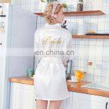 3/4 Sleeve Satin Fabric Uniforms Spa Salon Uniform Ladies thumbnail-4