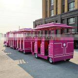 Amusement Park Ride Kids Electric Mini Tourist Train Ride Trackless Train for Sale thumbnail-3