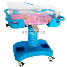 Wholesale ABS Adjustable Height Baby Bed Crib With Wheels for New Born Baby