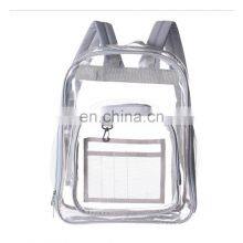 Custom Clear Pvc Waterproof, Backpack Large Capacity Black Children Unisex Backpack School Bags/ thumbnail-5