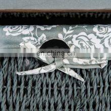 WICKER CHEST DRAWER BASKET MAIZE BEDSIDE CABINET RETRO STORAGE UNIT CUPBOARD thumbnail-5