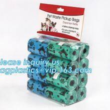 Wholesale Pet Dog Poop Bags Custom Printed Poop Bags Dog Waste Bags, Portable Bone-shaped Dog Pet Poop Waste Bags With Dispenser thumbnail-5