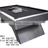 silver arched pool table/billiard table