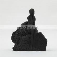 Modern White Hand Painting Gold Ceramic Luxury Girl Home Accessories Living Room Decoration thumbnail-3