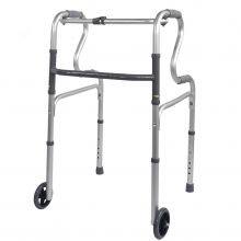 Rollator Walker Folding Lunge Walking Frame Lightweight Aluminium With Wheels thumbnail-4